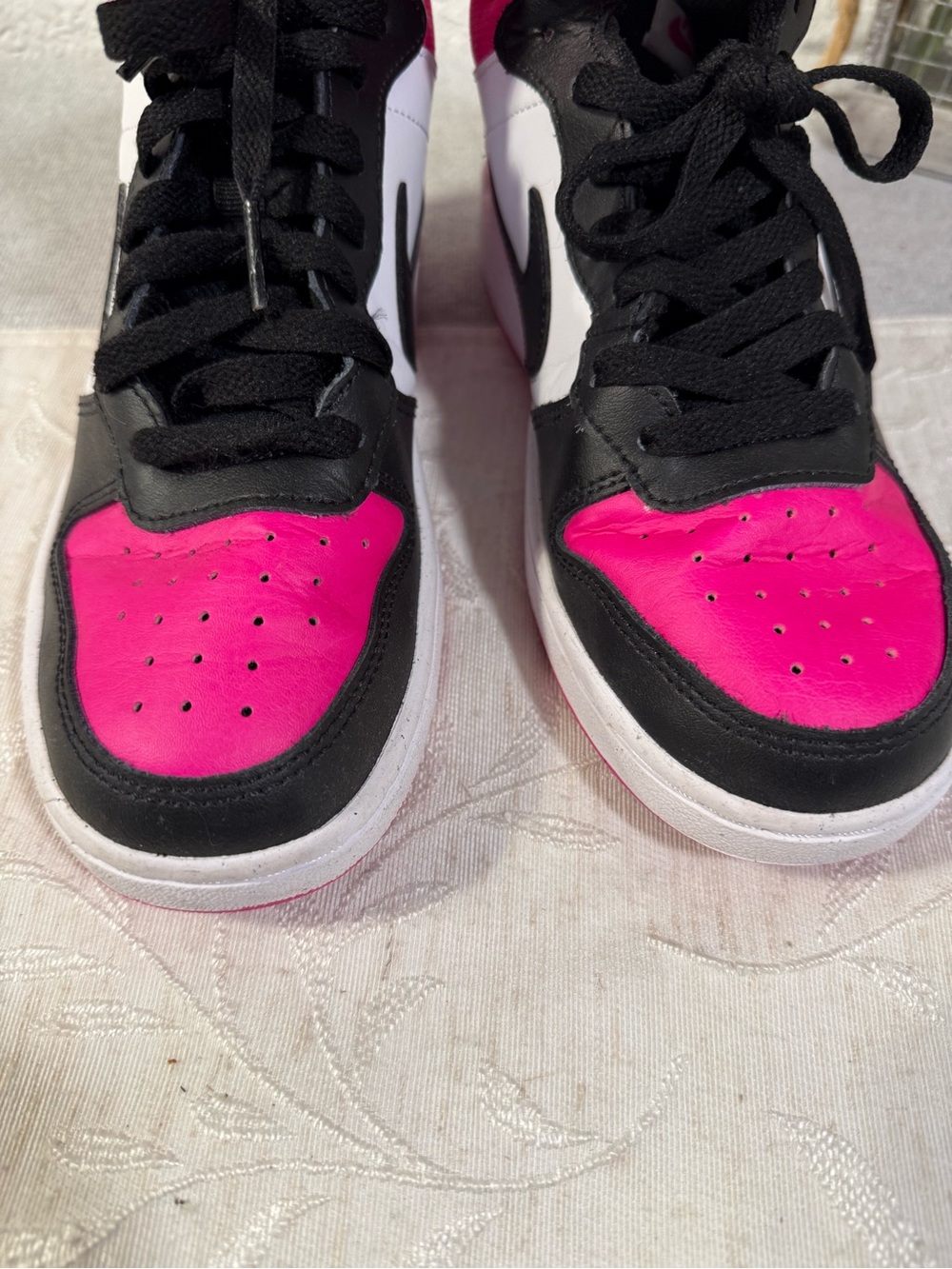 Big Girls Court Borough Mid 2 Stay-Put Closure Casual Sneakers Youth Size 5 - Picture 7 of 11